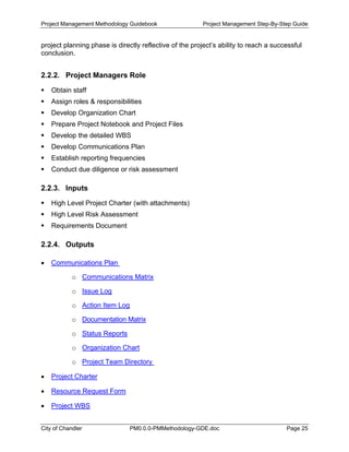 Project Management Methodology Guidelines | PDF