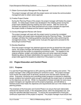 Project Management Methodology Guidelines | PDF