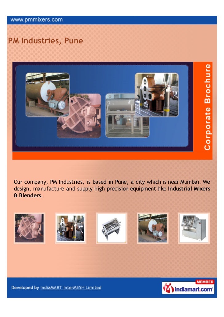 PM Industries, Pune, Conical Mixer