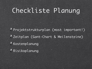 Projektmanagement für HAK-Maturanten
