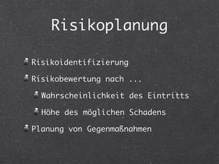 Projektmanagement für HAK-Maturanten