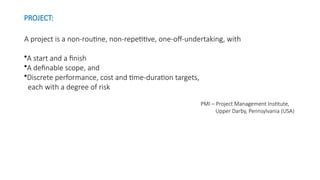 PM Module 1.pptx project management issue | PPTX
