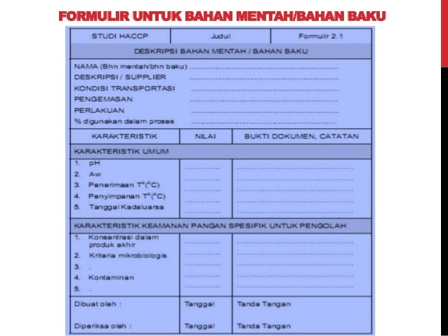 Pmm teori haccp