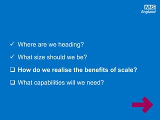 @robertvarnam
 Where are we heading?
 What size should we be?
 How do we realise the benefits of scale?
 What capabilities will we need?
 
