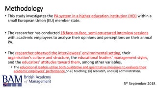 The Performance Management and Appraisal in Higher Education | PPTX