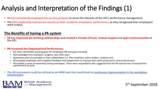 The Performance Management and Appraisal in Higher Education | PPTX