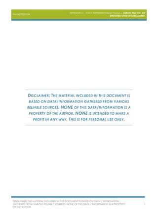 PM NOTEBOOK
APPENDIX C – DATA REPRESENTATION TOOLS | ERROR! NO TEXT OF
SPECIFIED STYLE IN DOCUMENT.
DISCLAIMER: THE MATERI...
