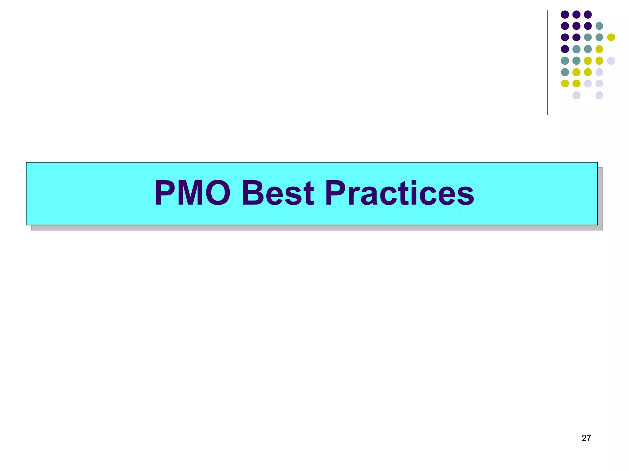 PMO Best Practices 