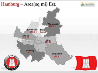 Germany City Hamburg Presentation Map