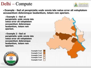 Delhi Map PowerPoint Templates