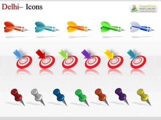 Delhi Map PowerPoint Templates