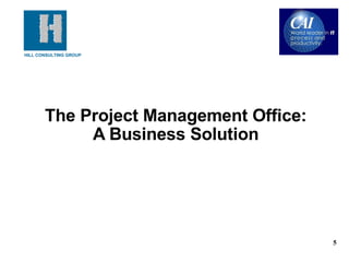 The Project Management Office: A Business Solution 
