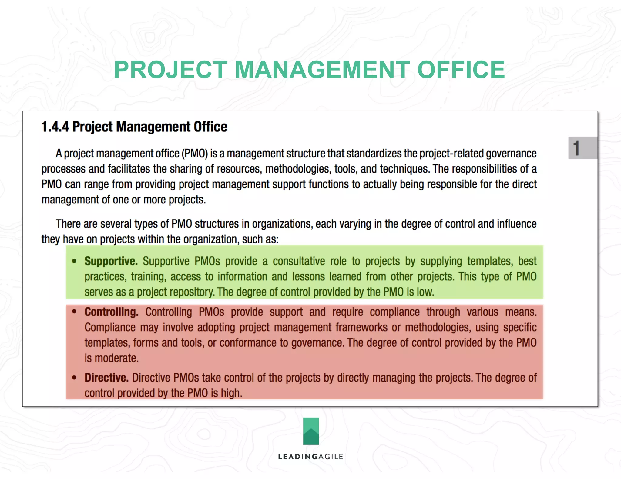 PROJECT MANAGEMENT OFFICE
 