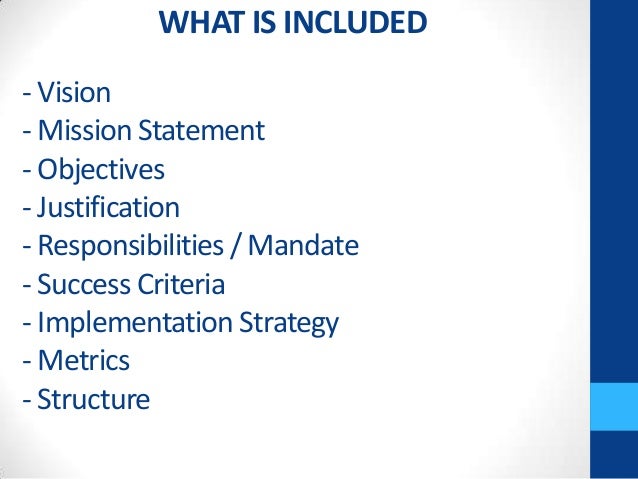 mission statement vs objectives pmo mandate mission statement vs objectives pmo mandate