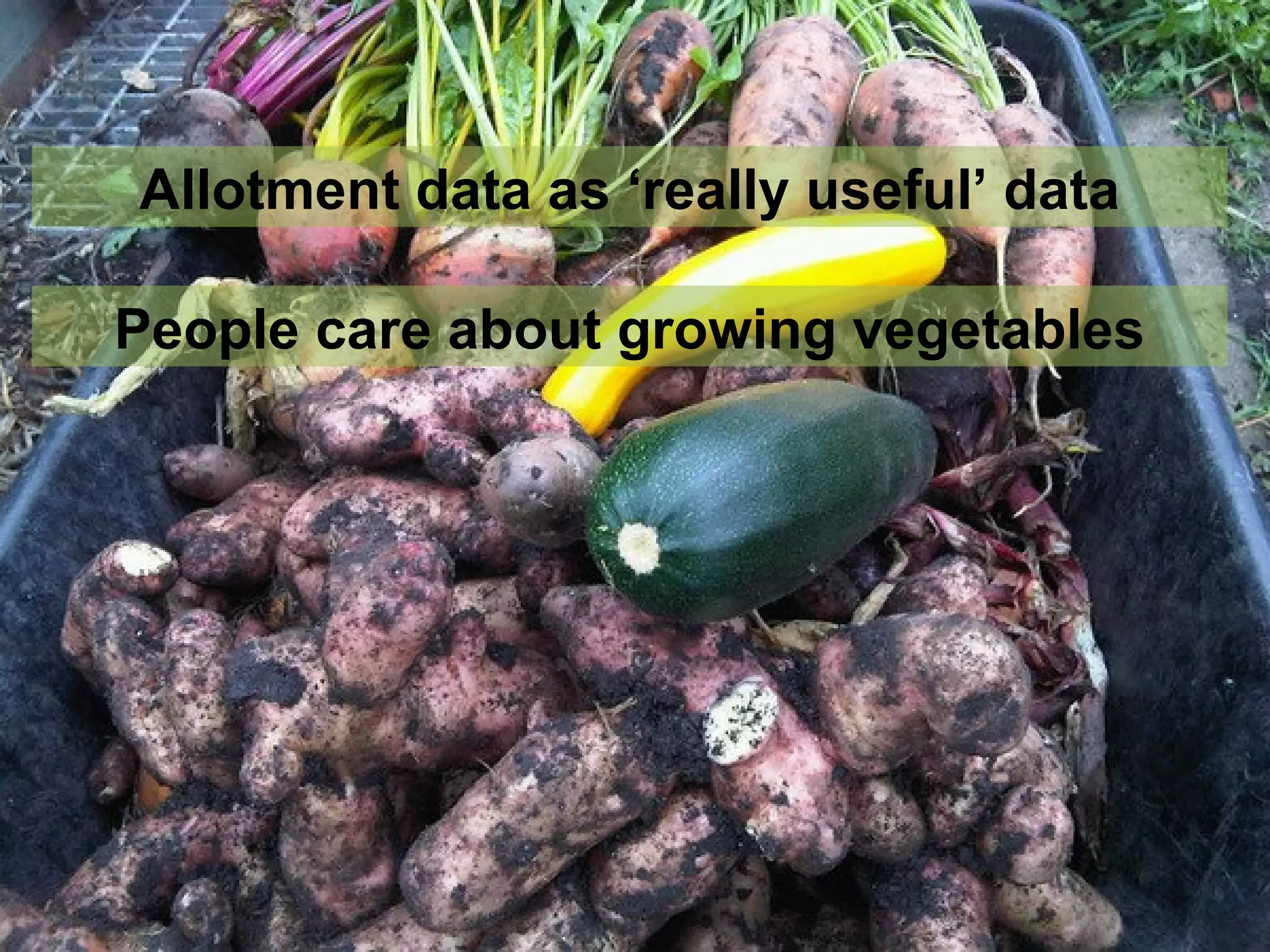 Allotment data as ‘really useful’ data

People care about growing vegetables
 