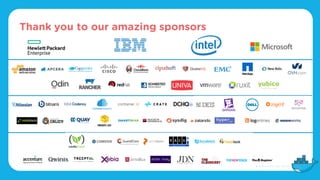 Thank you to our amazing sponsors
 