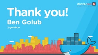 Thank you!
Ben Golub
@golubbe
 