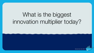 Photo Caption (Drag&drop a new photo onto photo to change)
6
What is the biggest
innovation multiplier today?
 