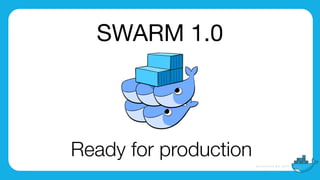 SWARM 1.0
Ready for production
 