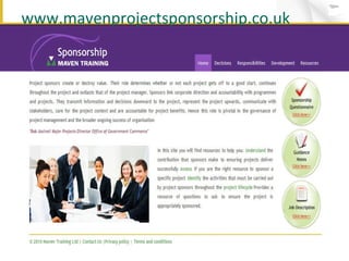 www.mavenprojectsponsorship.co.uk 