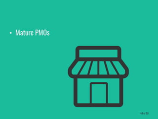 • Mature PMOs
44 of 59
 