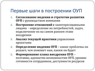 Внедрение инструментов по управлению проектами – Microsoft Project, Project Server, SharePoint, Issue Tracker