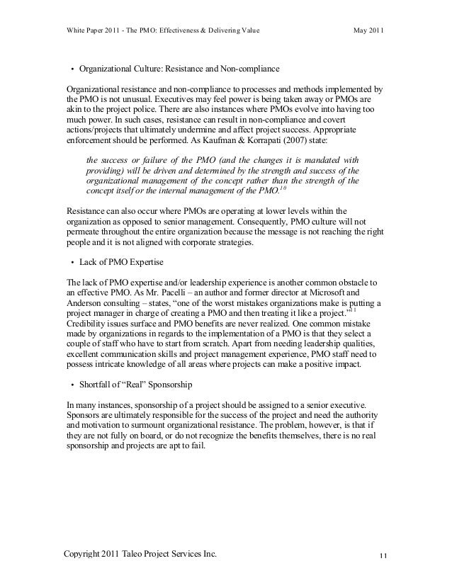 the atekpc project management office essay