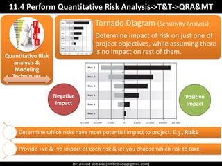How To Quantify Risk Pmp chap 11 - project risk management - Part 2 | PDF