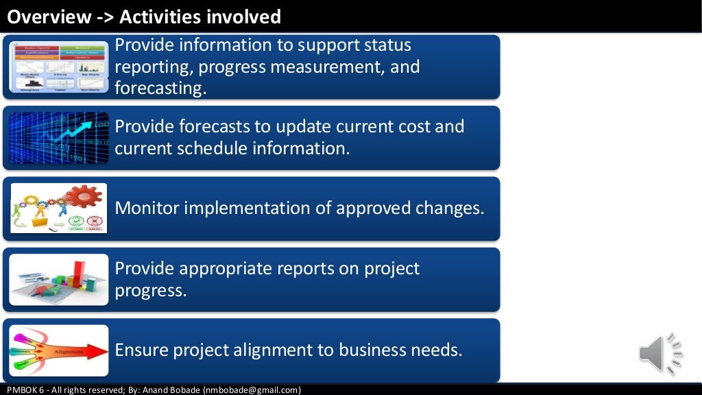 Chap 4.5 Monitor and Control Project Work