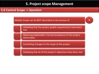 PMP Chap 5 - Project Scope Management - Part1 | PDF