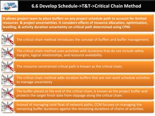 By: Anand Bobade (nmbobade@gmail.com)
6.5 Estimate Activity Duration -> T&T -> Analogues estimation
Analogues
estimation
Estimate duration of activity using historical data
from a similar activity or a project.
Uses historical information, expert judgment.
Think “analogy” – something similar
Relatively quick and low cost
It is gross value estimation approach.
Parameters used:
Duration Budget Size Weight Complexity
 