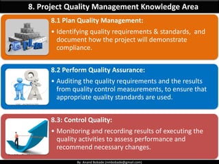 PMP Chap 8 - Project Quality Management | PDF