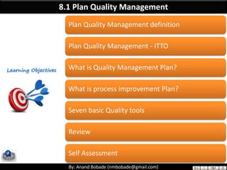 PMP Chap 8 - Project Quality Management | PDF