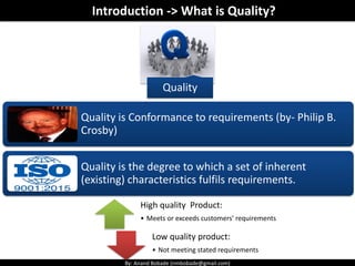 PMP Chap 8 - Project Quality Management | PPT