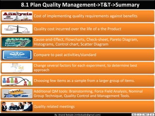 PMP Chap 8 - Project Quality Management | PPT