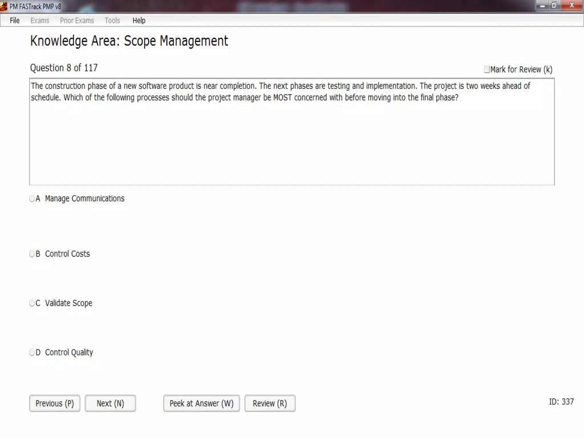 Pmp chapter(5) Scope Management