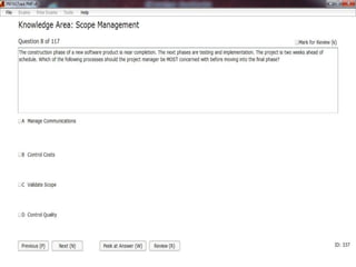 Pmp chapter(5) Scope Management