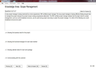Pmp chapter(5) Scope Management