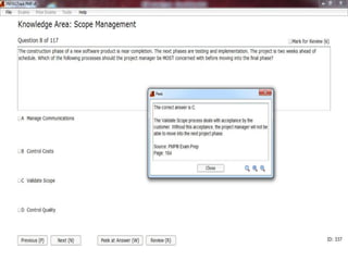 Pmp chapter(5) Scope Management