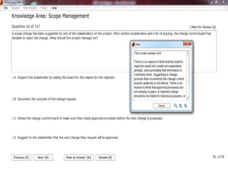 Pmp chapter(5) Scope Management