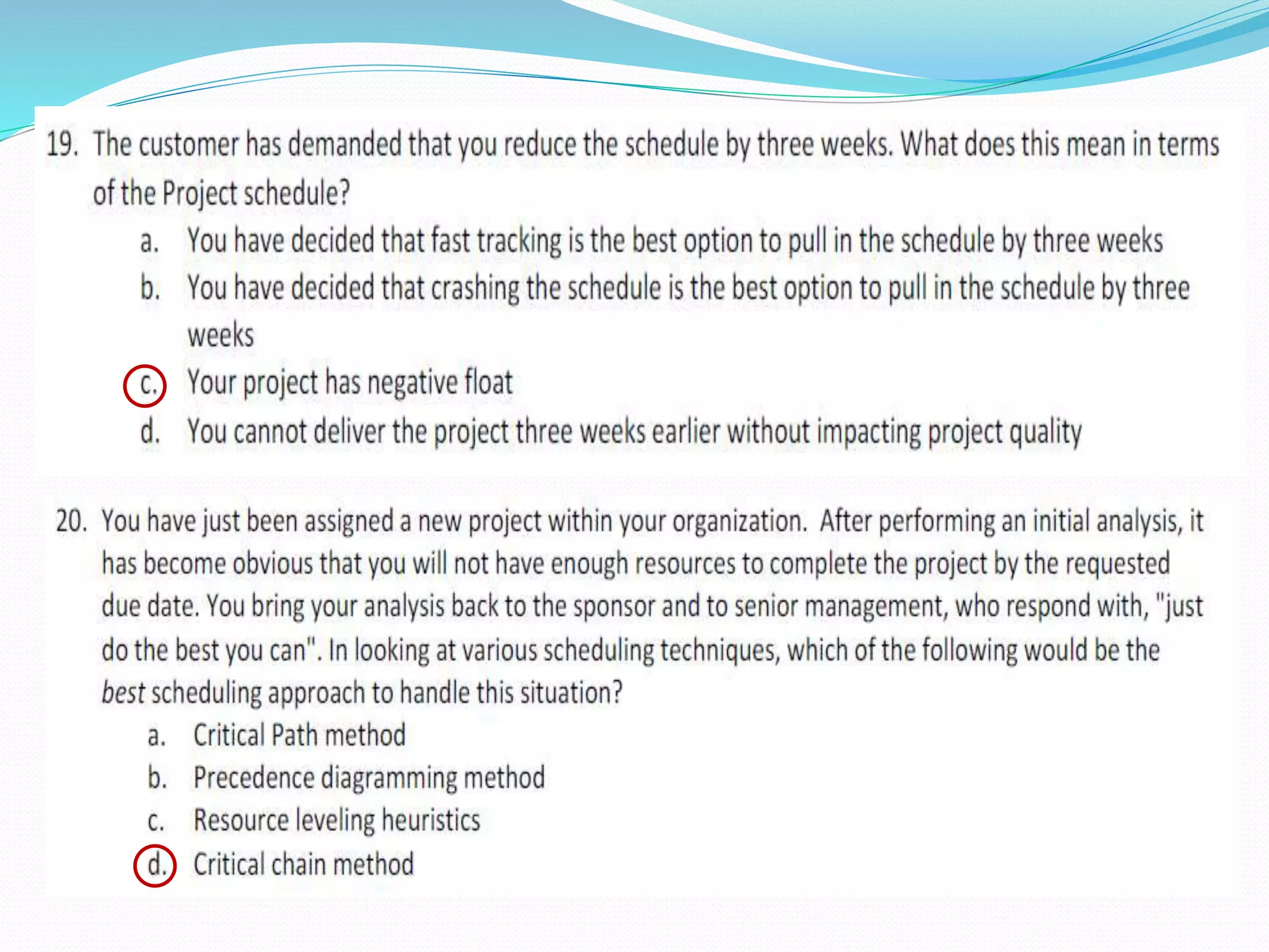 TIME MANAGEMENT chapter(6), PMBOK5