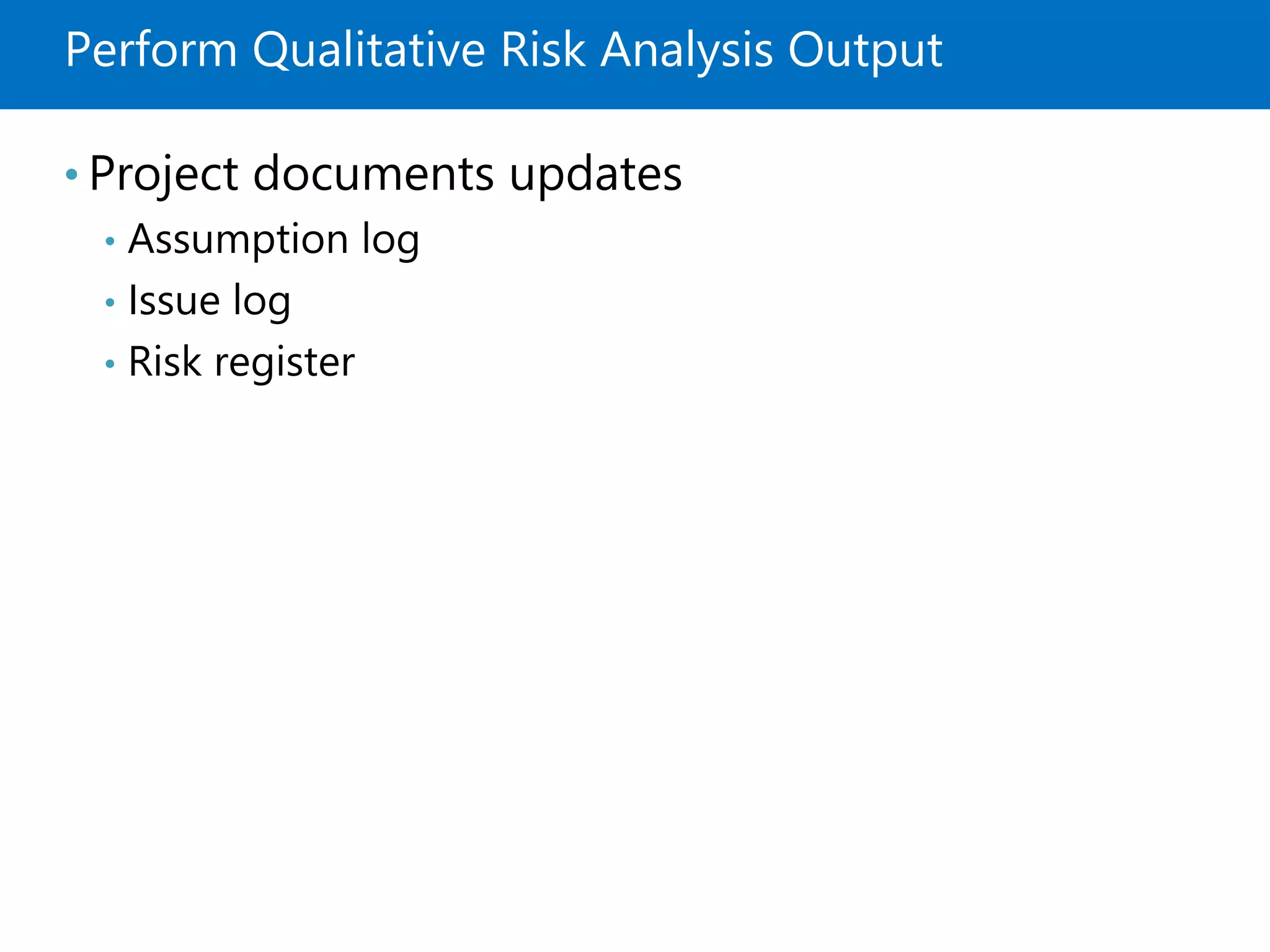 Project Risk Management - PMBOK6 | PPTX