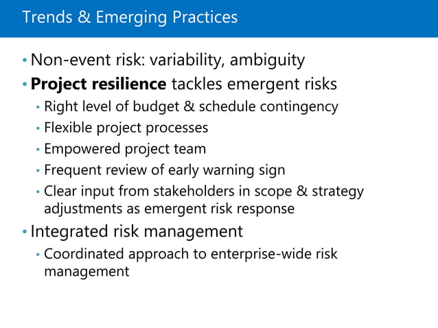 Project Risk Management - PMBOK6 | PPTX