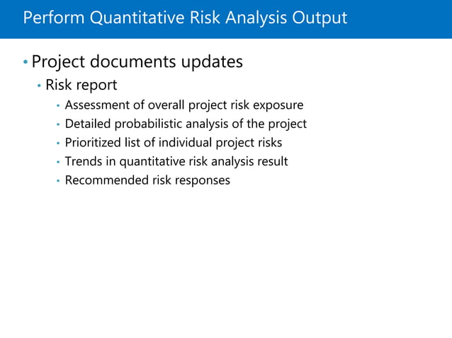 Project Risk Management - PMBOK6 | PPTX