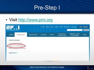PMP Application - Step by Step | PDF