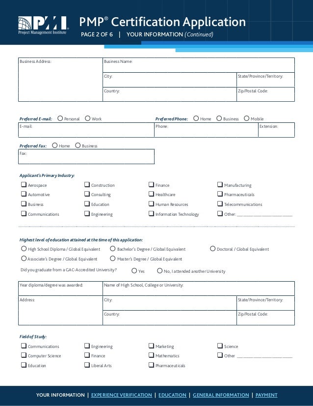 examples of pmp application descriptions examples of pmp application descriptions
