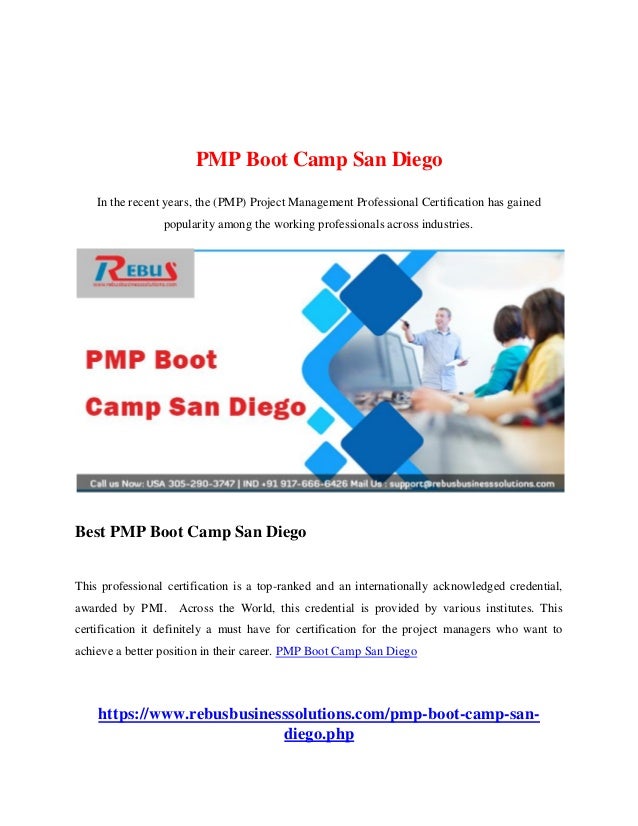PMP Boot Camp San Diego