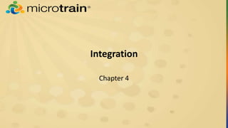 Integration
Chapter 4
 