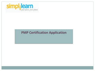 PMP Certification Application 