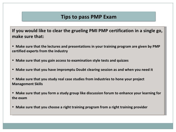 How To Pass PMP Exam PMP Certification Presentation